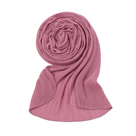 Pañuelo Plisado de Gasa Perlada - Chal Protector Solar para Mujer - Image 16