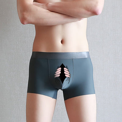 Bóxers para Hombre de Seda de Hielo para Verano - Estilo Simple y Creativo - Image 6