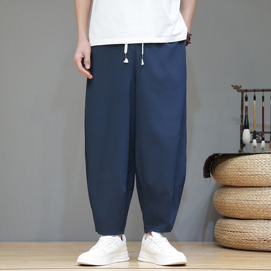 Pantalones Cortos de Verano Hombre - Seda de Hielo Ligeros Pierna Ancha - Image 17