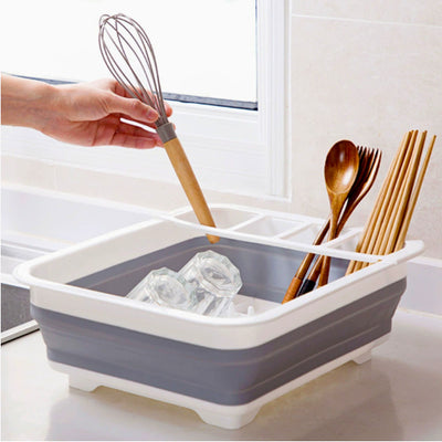 Escurridor Plegable para Platos y Vajilla de Cocina