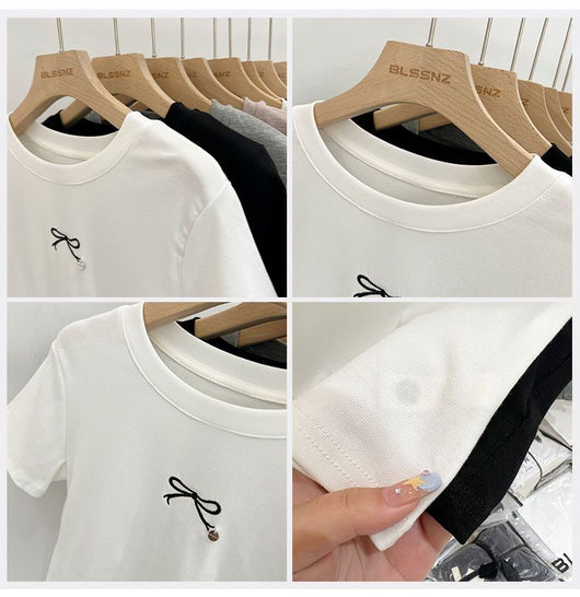Blusa Cropped con Estampado de Moños - Image 9