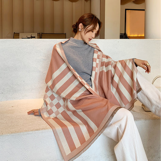 Chal Grueso para Invierno Mujer - Abrigo Versátil y Cálido - Image 8