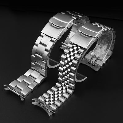 Pulsera de Acero Inoxidable Macizo con Cinco Cuentas para Buceo