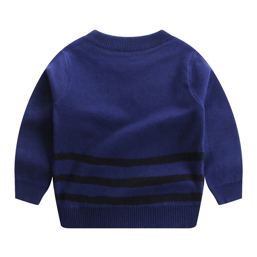 Suéter Doble Capa de Algodón para Niños - Otoño e Invierno - Image 6