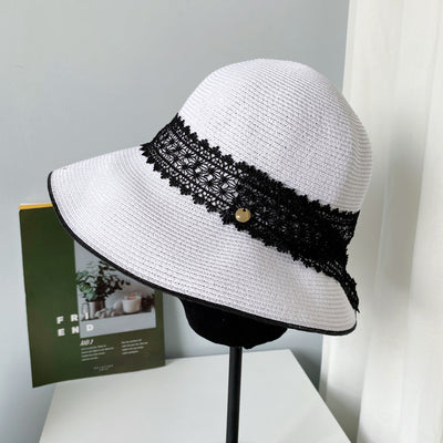 Sombrero Pescador de Encaje con Protección Solar para Mujer - Verano - Image 5