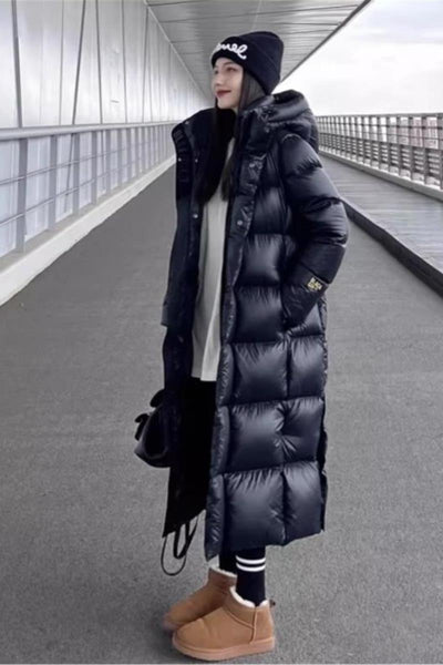 Chaqueta Acolchada Dorado Negro para Parejas - Diseño Elegante y Cálido - Image 8