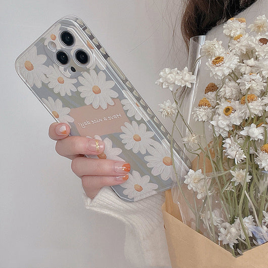 Funda de Silicona para Teléfono con Diseño Floral Transparente y Óleo - Image 10