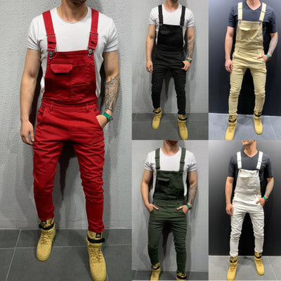 Pantalones Vaqueros Rotos con Tirantes - Image 18