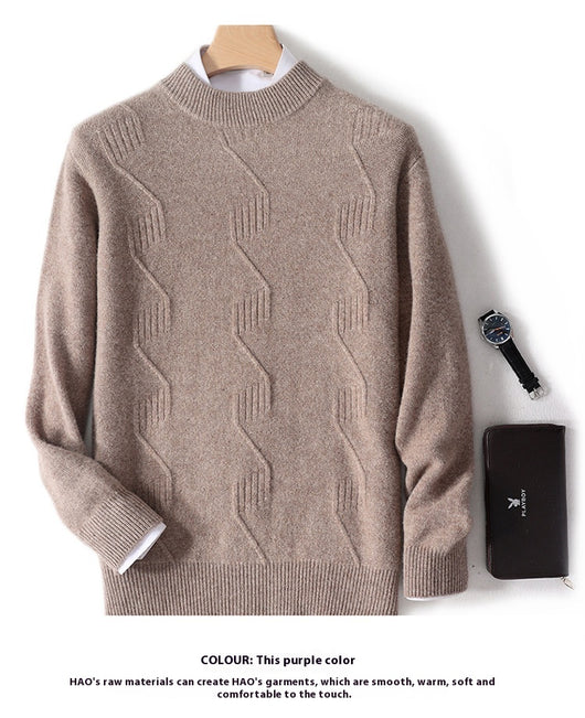 Suéter Grueso de Cuello Alto para Hombre - Abrigo Cálido de Invierno - Image 15