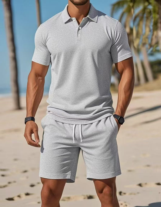 Conjunto Polo y Shorts Deportivo Slim Fit para Hombre - Perfecto para Verano - Image 13