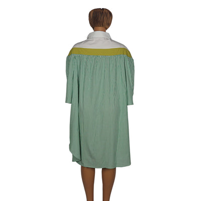 Vestido Camisero Suelto a Rayas para Mujer - Image 17