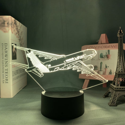 Lámpara 3D Holográfica Avión Personalizada - Luz Nocturna LED para Niños - Image 20