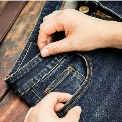 Pantalones Vaqueros Rectos Vintage Lavados para Hombre - Image 11