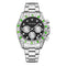 Silver With A Green Casing