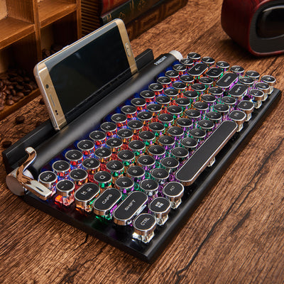 Teclado Mecánico Retro Dot Estilo Máquina de Escribir - Image 4