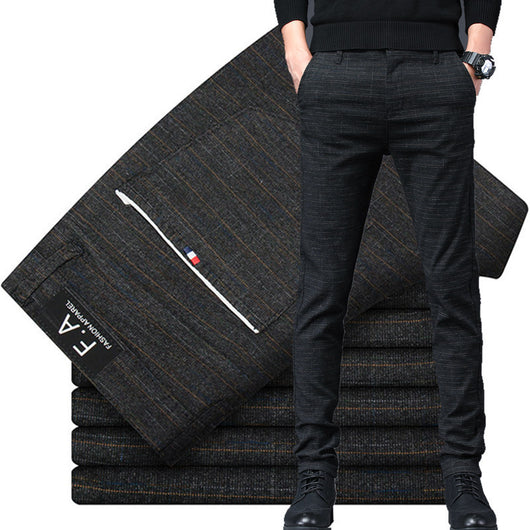 Pantalones Casuales Hombre Slim Fit Microelásticos Estilo Coreano - Image 3
