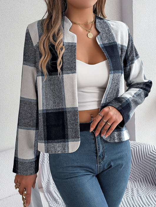 Conjunto de Tweed a Cuadros Manga Larga para Mujer - Image 22