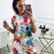 Vestido Casual Estampado con Salpicaduras de Color