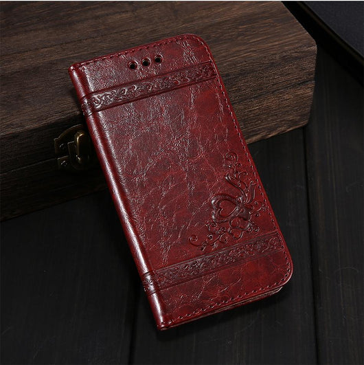 Funda Tipo Libro de Cuero Retro Lujo Compatible con iPhone y Samsung Galaxy - Image 8