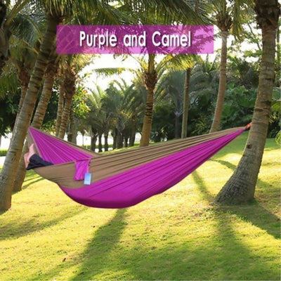 Hamaca de Camping Portátil - Hamaca Doble de Paracaídas para Aventuras al Aire Libre - Image 20