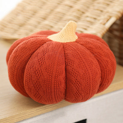 Almohada Redonda de Seda Suave Calabaza - Image 9