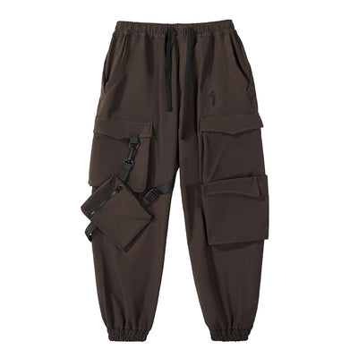 Pantalones Cargo Jogger Holgados con Bolsillos y Cinta Lateral para Hombre - Image 7