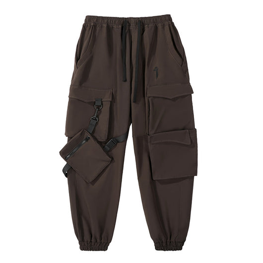 Pantalones Cargo Jogger Holgados con Bolsillos y Cinta Lateral para Hombre - Image 7