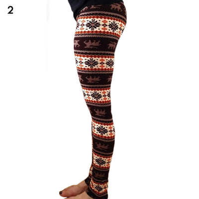 Leggings Navideños Estampados Cintura Alta - 18 Colores para Fiestas - Image 4