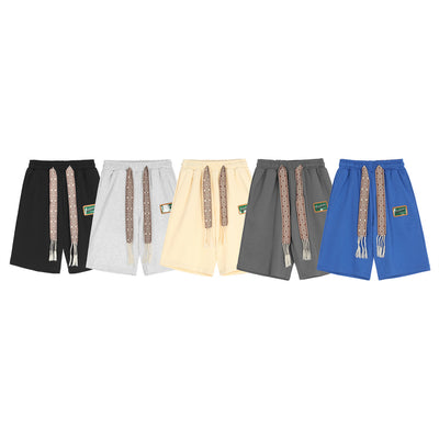Pantalones Cortos Casual Streamer con Cintura Elástica para Hombre - Image 9