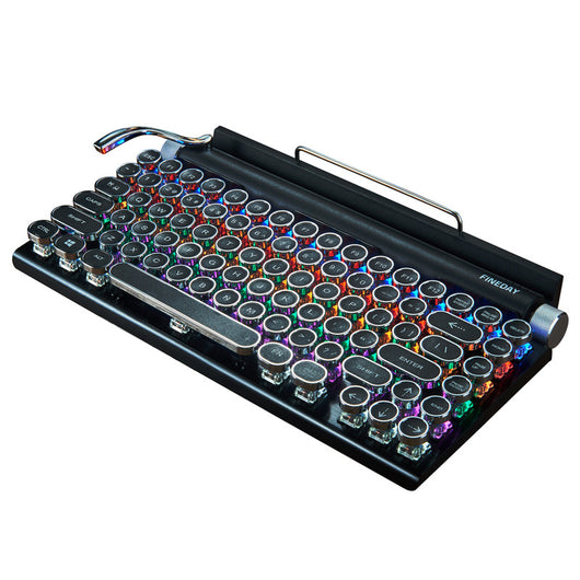 Teclado Mecánico Retro Dot Estilo Máquina de Escribir - Image 2