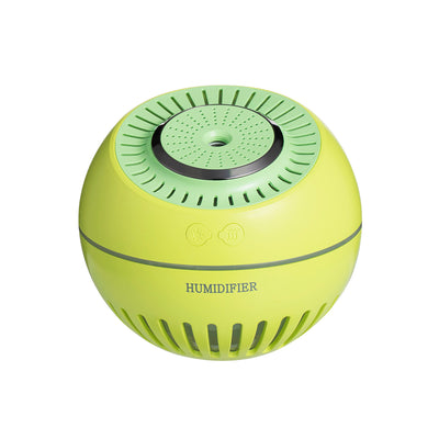 Dark green spherical humidifier with a textured top, control icons, and "HUMIDIFIER" printed on its side. - Image 17