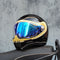 Negro Brillante Azul Cristal M