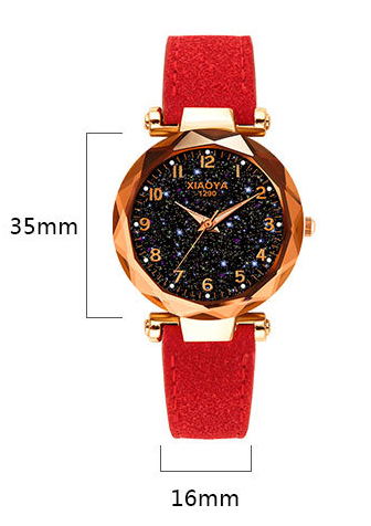 Reloj de Mujer Lujo Dial Cielo Estrellado Oro Rosado - Pulsera Elegante - Image 10