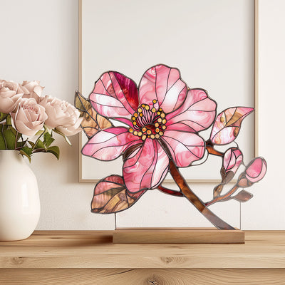 Adornos Decorativos Acrílicos con Efecto Cristal - Flores y Paisajes - Image 34