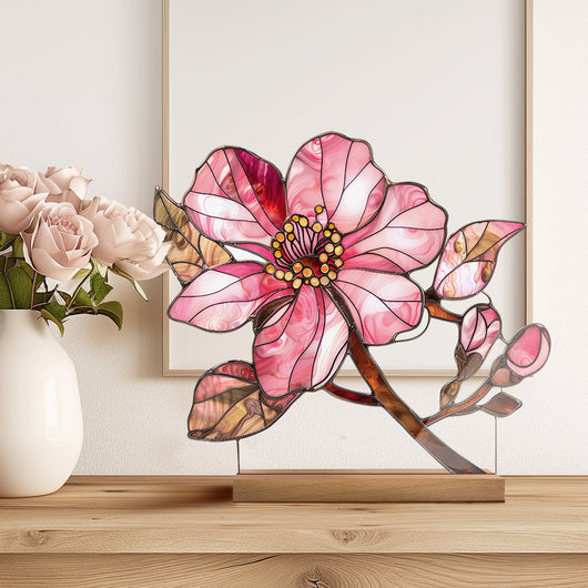 Adornos Decorativos Acrílicos con Efecto Cristal - Flores y Paisajes - Image 34