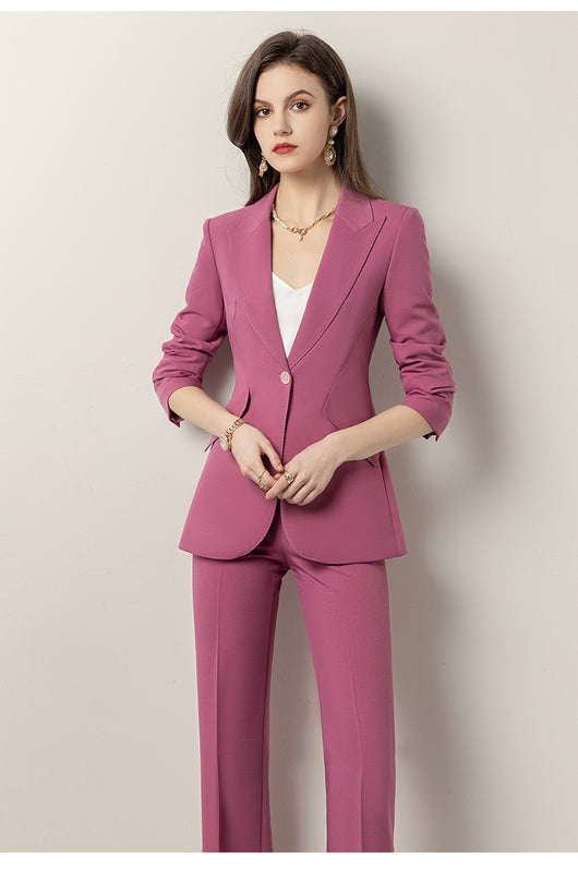Traje Primavera Rojo Rosa para Mujer - Image 3
