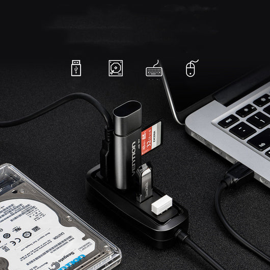 Distribuidor USB Cruzado Multi-función Separador de Cables - Image 6