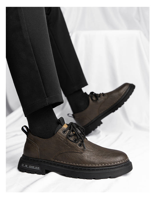 Botas Casuales de Cuero Transpirable para Hombre - Estilo Martin Verano - Image 17
