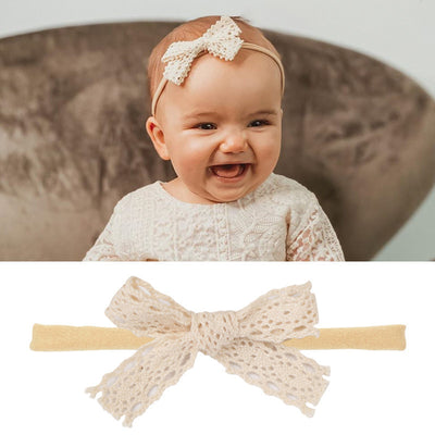 Set de Diademas para Bebé con Moños de Algodón y Lino - Image 17