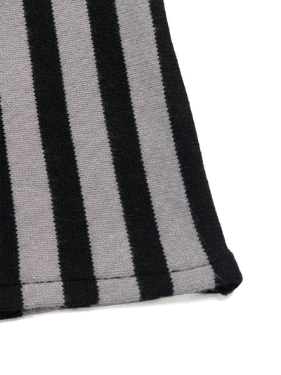 Suéter Unisex de Rayas Verticales con Cuello Solapa - Tejido Cálido para Otoño e Invierno - Image 16