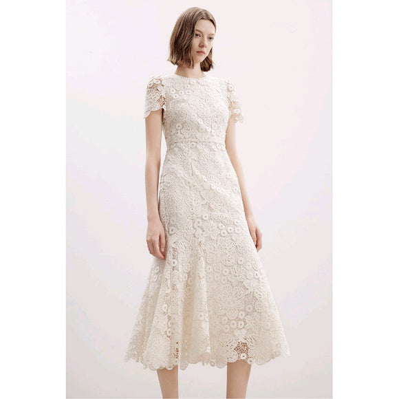 Vestido Ajustado con Encaje Elegante para Mujer