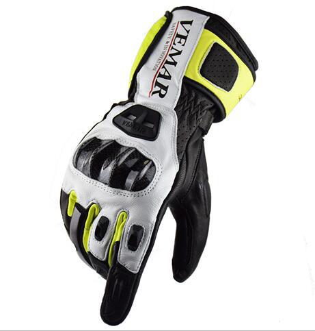 Guantes de Motociclista de Fibra de Carbono con Pantalla Táctil y Protección Anticaída