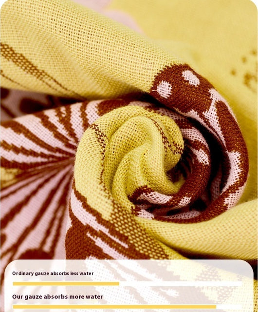 Toalla de Mano Colgante de Algodón Suave Estampada - Image 10