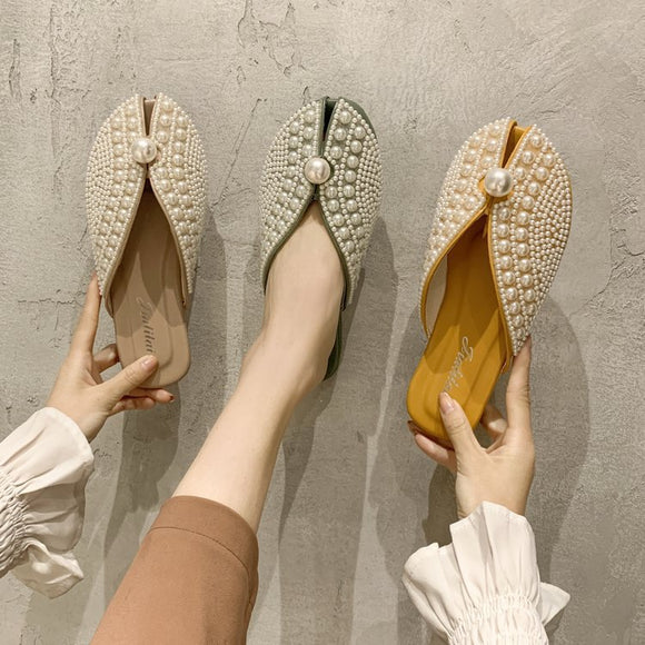 Sandalias Planas Femeninas Pearl Outer Wear