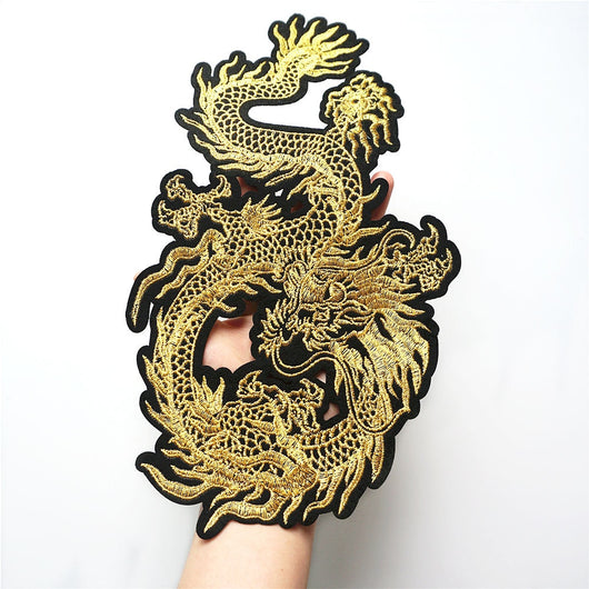Accesorios de Bordado de Dragón Dorado de Buena Suerte - Image 9