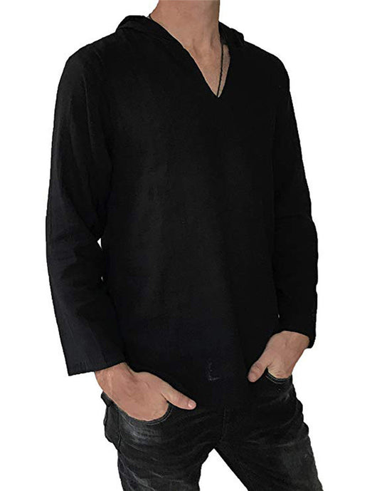 Camiseta Étnica de Algodón y Lino para Hombre - Image 9