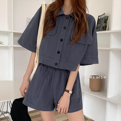 Conjunto de Moda Mujer: Cardigan, Chaqueta y Shorts Pierna Ancha - Image 3