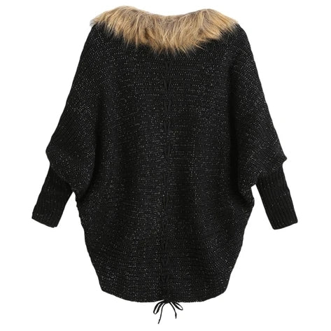 Cardigan con Cuello y Mangas Murciélago - Image 3