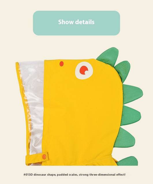 Impermeable Infantil Tipo Capa con Diseño de Dinosaurio - Image 29