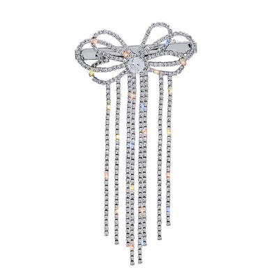 Pinza para Pelo con Moño y Flecos de Brillantes - Image 5